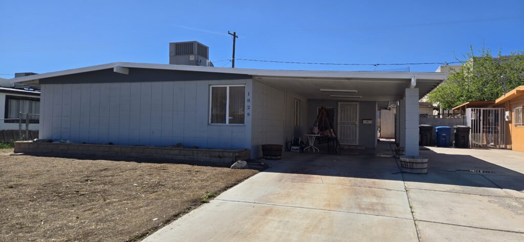Exterior paint job in progress in Sunrise Manor, Las Vegas