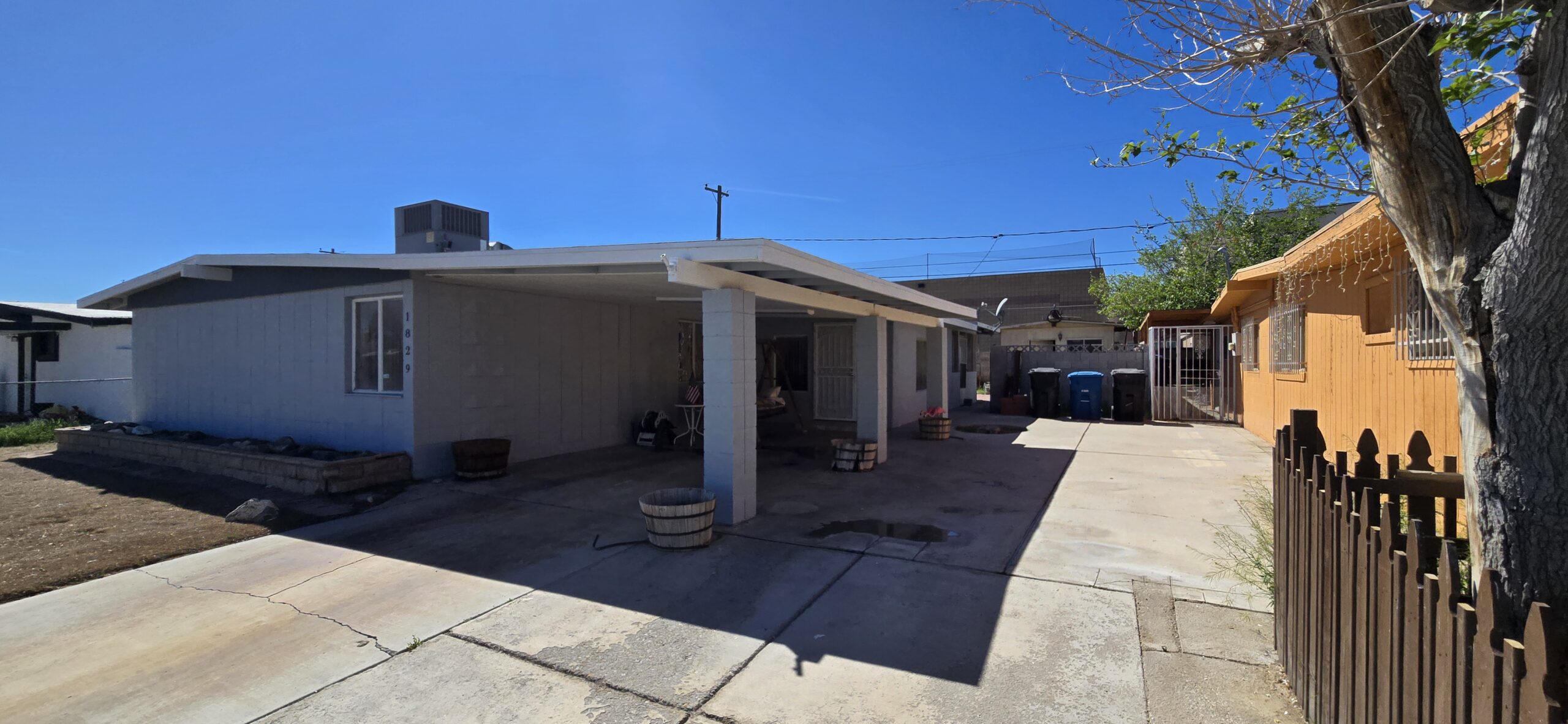 Fresh exterior repaint on an established Providence Las Vegas home