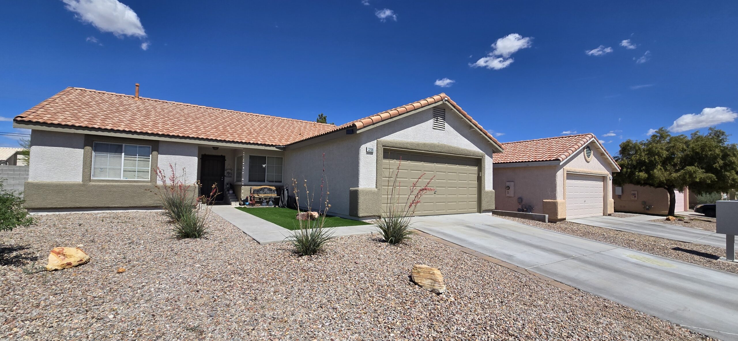 Exterior repaint of a Providence Las Vegas home