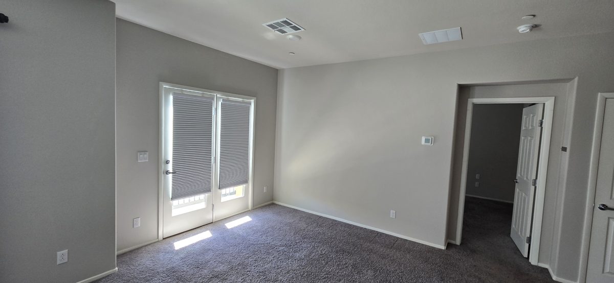 Freshly painted living room with smooth walls in Las Vegas