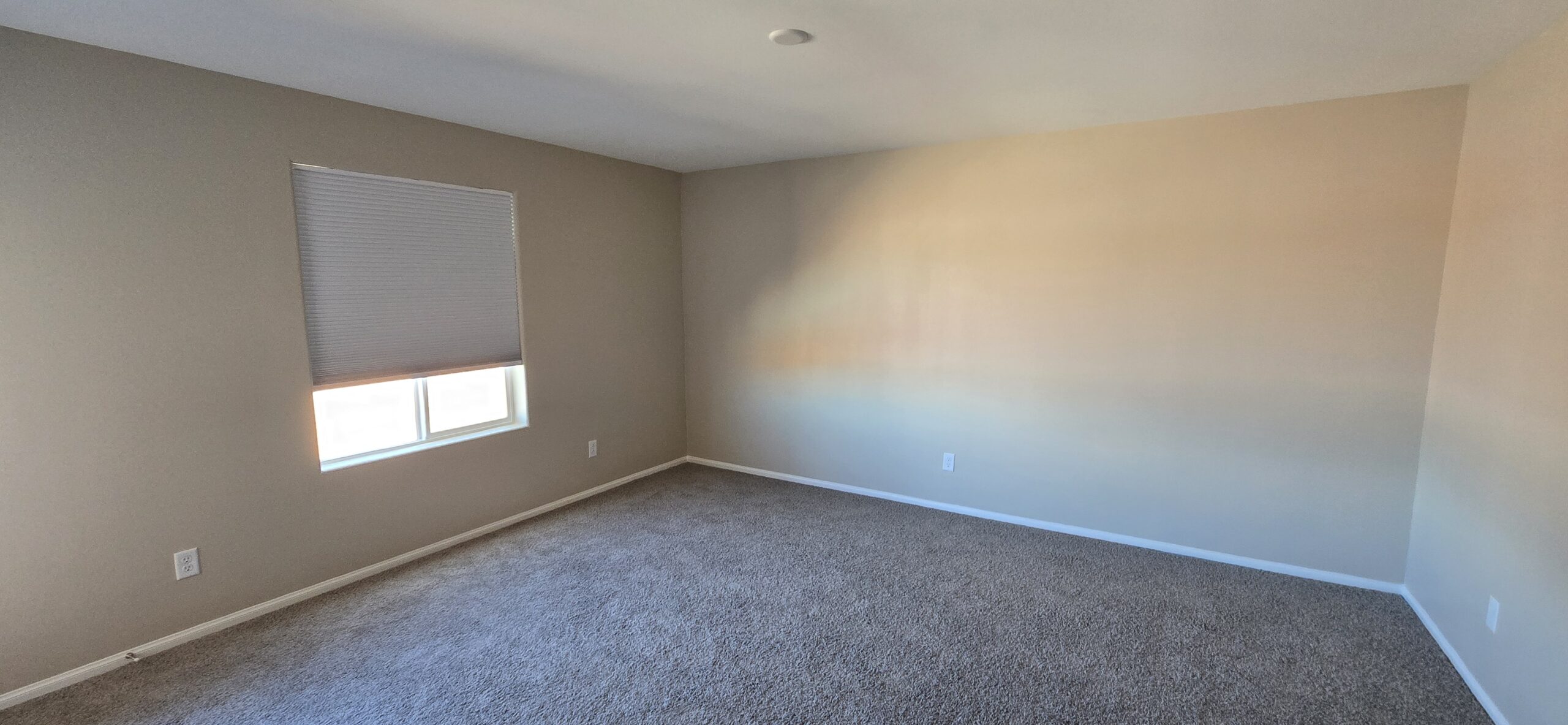 Freshly painted interior hallway and entry in a Las Vegas home