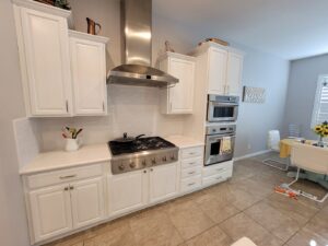 Kitchen cabinets refinished in a Cadence home, Henderson NV